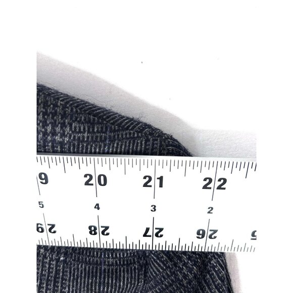 Zenbriele Blazer Mens 50R Gray Blue Glen Plaid Wool Blend Elbow Patch Sport Coat - Picture 8 of 16